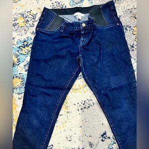 Blue maternity jeans